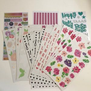 Happy Planner Stickers Various Sheets Some Used